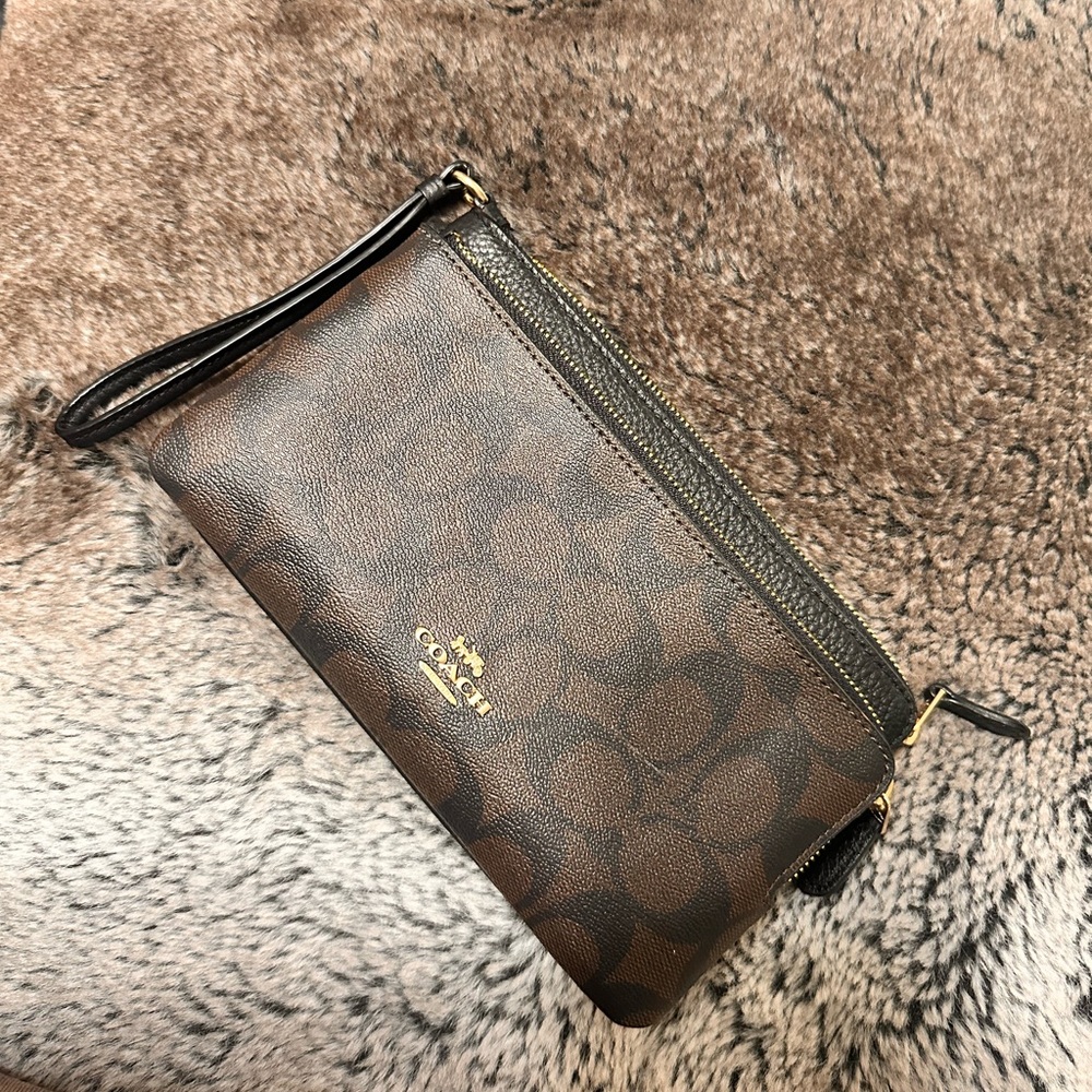 Coach Large double zip wallet